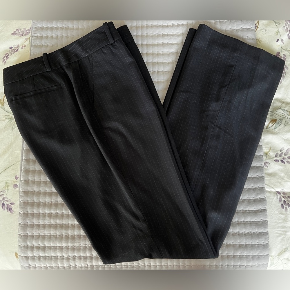 Banana Republic Martin Fit Blue Pinstripe Trousers